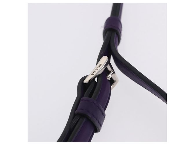 PRADA Handtasche aus Leder lila silber echt ka6163 - Ansicht 19