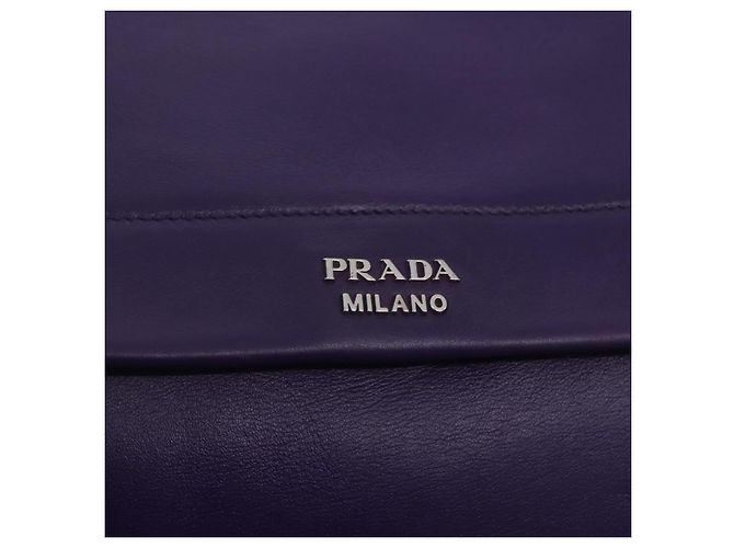 PRADA Handtasche aus Leder lila silber echt ka6163 - Ansicht 27
