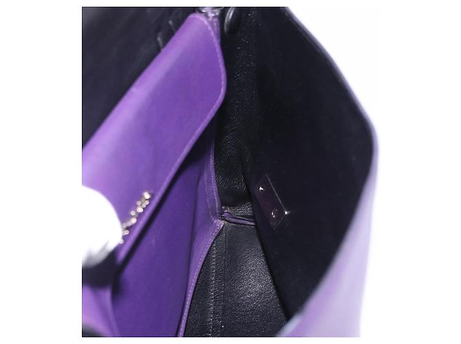 PRADA Handtasche aus Leder lila silber echt ka6163 - Ansicht 30