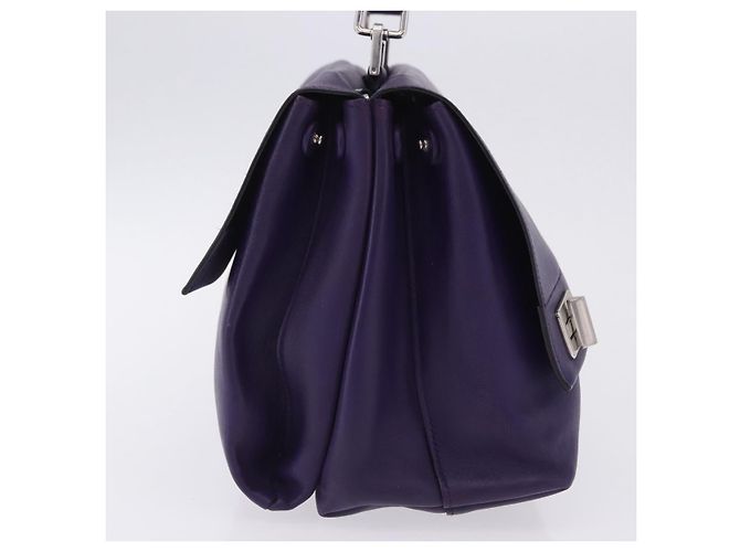 PRADA Handtasche aus Leder lila silber echt ka6163 - Ansicht 4