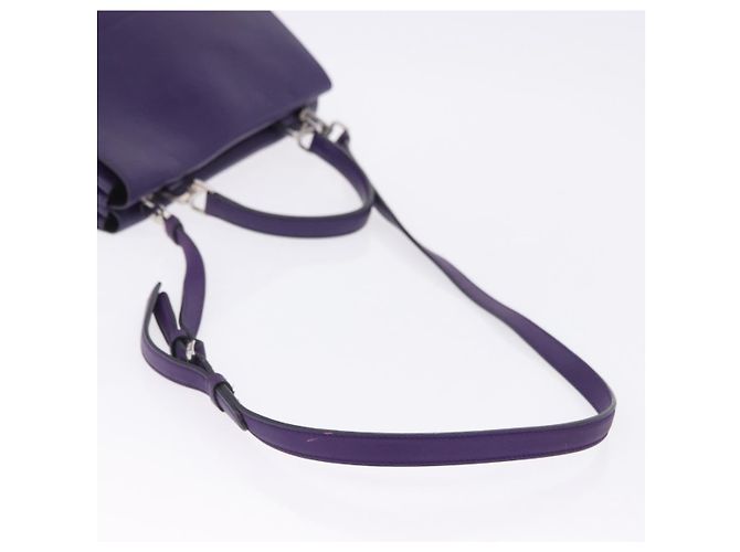PRADA Handtasche aus Leder lila silber echt ka6163 - Ansicht 9