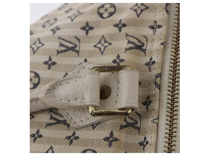 Borsa LOUIS VUITTON Monogram Mini Lin Croisette Speedy 30 Blue M95500 Auth 201129A Monogramma - vista 10