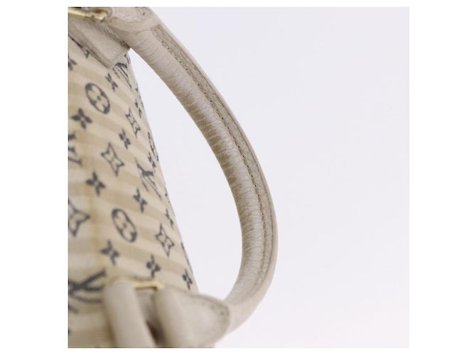 Borsa LOUIS VUITTON Monogram Mini Lin Croisette Speedy 30 Blue M95500 Auth 201129A Monogramma - vista 17