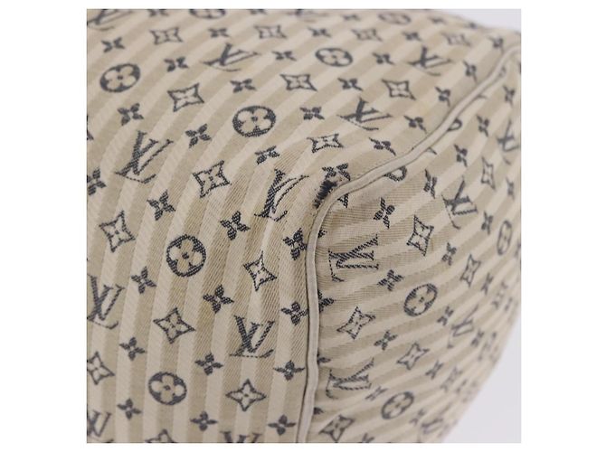 Borsa LOUIS VUITTON Monogram Mini Lin Croisette Speedy 30 Blue M95500 Auth 201129A Monogramma - vista 19