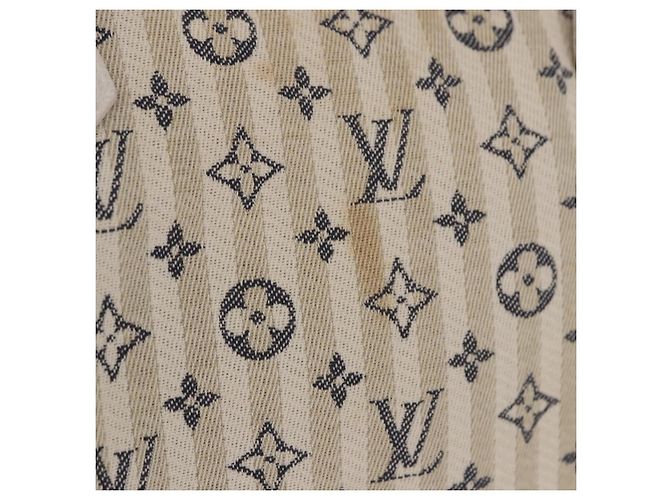 Borsa LOUIS VUITTON Monogram Mini Lin Croisette Speedy 30 Blue M95500 Auth 201129A Monogramma - vista 2