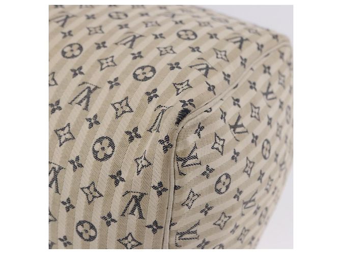 Borsa LOUIS VUITTON Monogram Mini Lin Croisette Speedy 30 Blue M95500 Auth 201129A Monogramma - vista 21