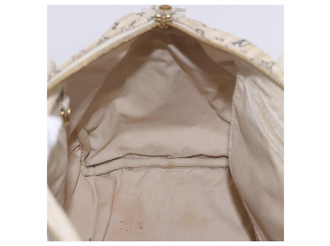 Borsa LOUIS VUITTON Monogram Mini Lin Croisette Speedy 30 Blue M95500 Auth 201129A Monogramma - vista 28