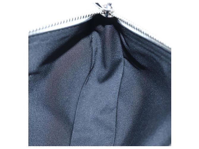 Borsa a tracolla Christian Dior Saddle in pelle bianca e argento Auth 202179V Bianco - vista 26