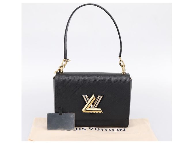 Borsa a tracolla LOUIS VUITTON Epi Twist MM Nero M21113 LV Auth ka6116SV - vista 12