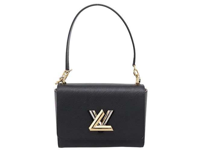 Borsa a tracolla LOUIS VUITTON Epi Twist MM Nero M21113 LV Auth ka6116SV - vista 13