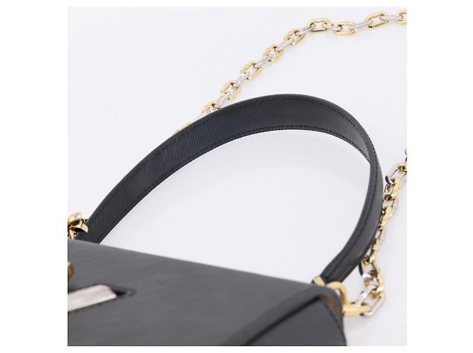 Borsa a tracolla LOUIS VUITTON Epi Twist MM Nero M21113 LV Auth ka6116SV - vista 14