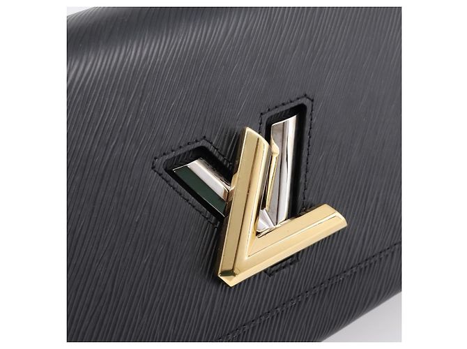 Borsa a tracolla LOUIS VUITTON Epi Twist MM Nero M21113 LV Auth ka6116SV - vista 19