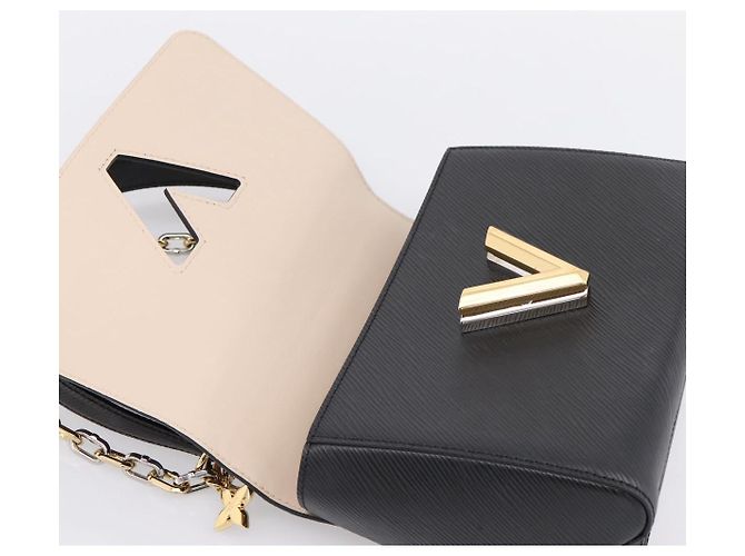 Borsa a tracolla LOUIS VUITTON Epi Twist MM Nero M21113 LV Auth ka6116SV - vista 21