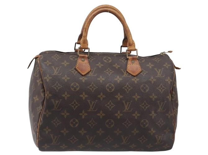LOUIS VUITTON Monogram Speedy 30 Hand Bag M41526 LV Auth 200452 Monogramma - vista 13