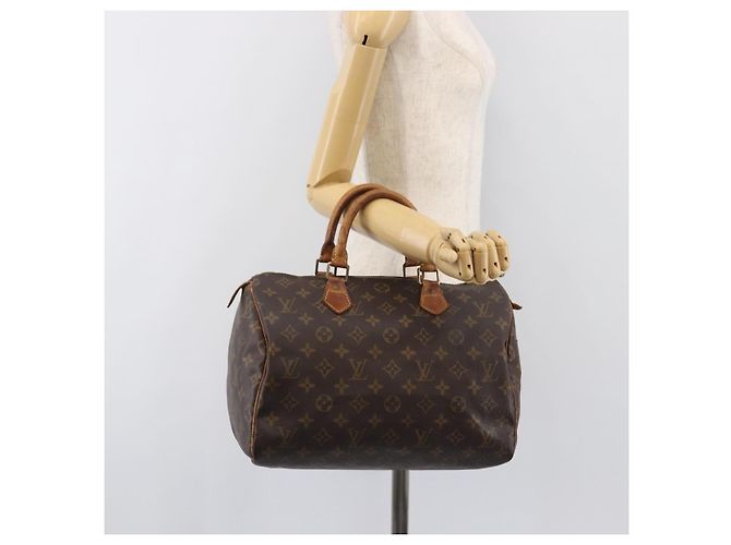 LOUIS VUITTON Monogram Speedy 30 Hand Bag M41526 LV Auth 200452 Monogramma - vista 24