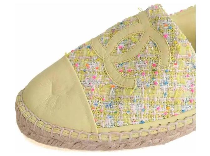 Chanel Espadrilles Gelb Stoff Größe 41 - Ansicht 4