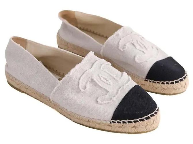 Chanel Espadrilles Beige Stoff Größe 41 - Ansicht 3