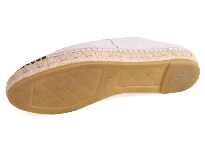 Chanel Espadrilles Beige Stoff Größe 41 - Ansicht 6