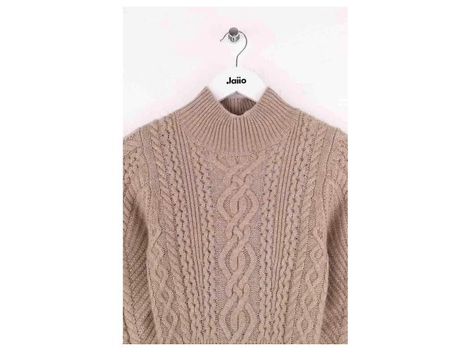 Vestido Eric Bompard de cashmere bege - vista 2