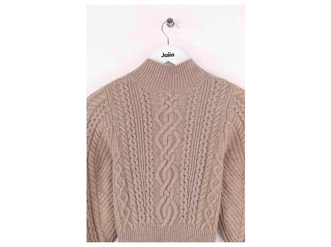 Vestido Eric Bompard de cashmere bege - vista 4