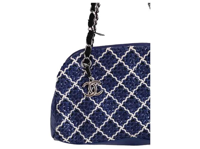 Chanel borsa a tracolla Just Mademoiselle blu - vista 3