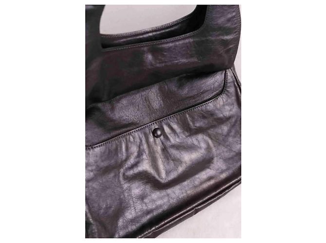 Clutch Chloé em couro preto - vista 2