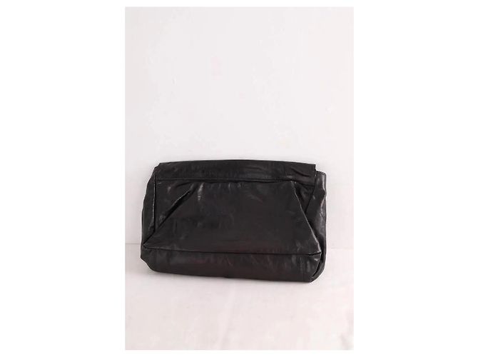 Clutch Chloé em couro preto - vista 4