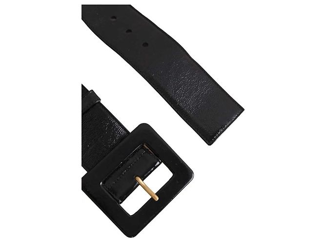 Yves Saint Laurent Ledergürtel Schwarz - Ansicht 2