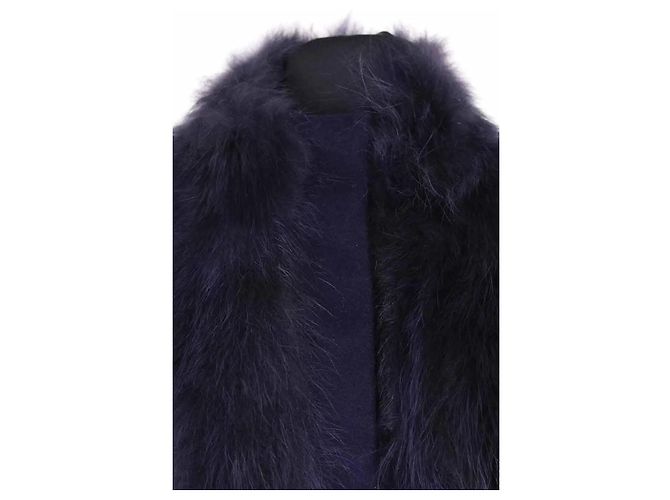 Abrigo Max Mara de lana azul marino - vista 2