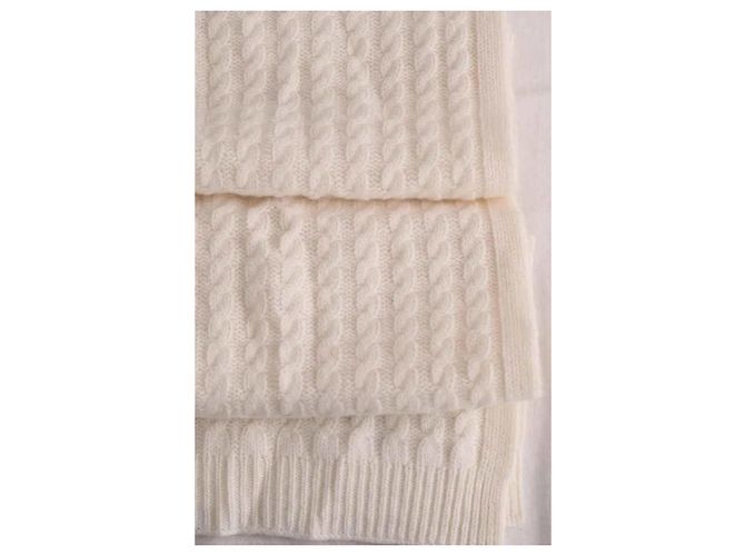 Écharpe Eric Bompard en cachemire beige - vue 2