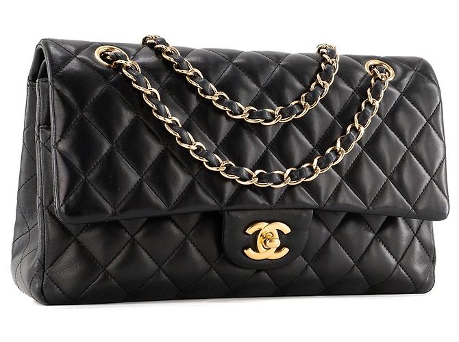 CHANEL - Borsa a tracolla Classique/Timeless 11.12 Chanel in pelle liscia nera Nero - vista 2