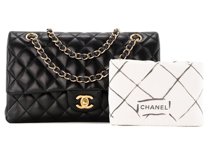 CHANEL - Borsa a tracolla Classique/Timeless 11.12 Chanel in pelle liscia nera Nero - vista 9