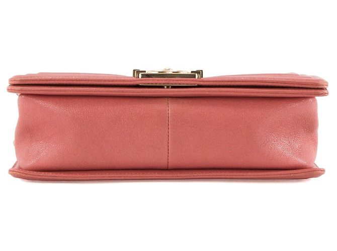 CHANEL - Borsa a tracolla Boy Chanel in pelle caviar rosa - vista 4