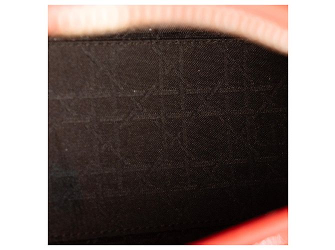 Autre Marque DIOR - Borsa a mano Lady Dior Medium in pelle cannage verniciata rossa Rosso - vista 9