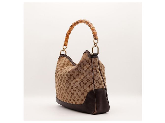 Gucci Bamboo Hobo-Tasche Braun - Ansicht 2