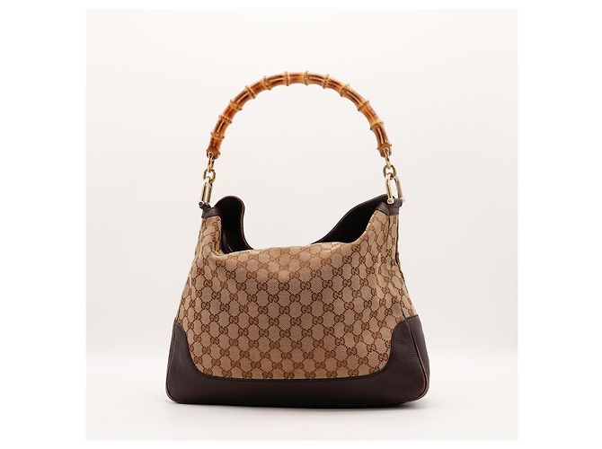 Gucci Bamboo Hobo-Tasche Braun - Ansicht 3