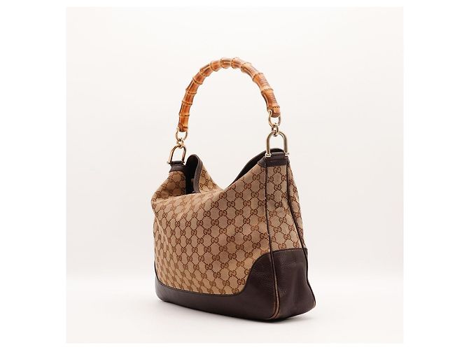 Gucci Bamboo Hobo-Tasche Braun - Ansicht 4