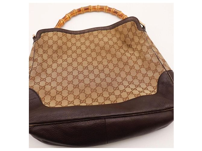 Gucci Bamboo Hobo-Tasche Braun - Ansicht 6