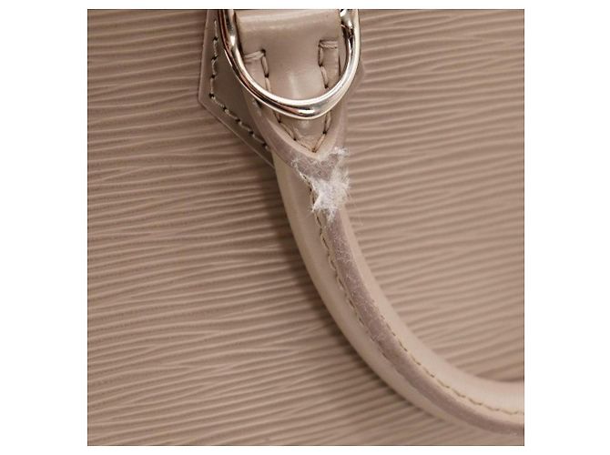 Borsa Louis Vuitton Alma BB in pelle Epi taupe - vista 13