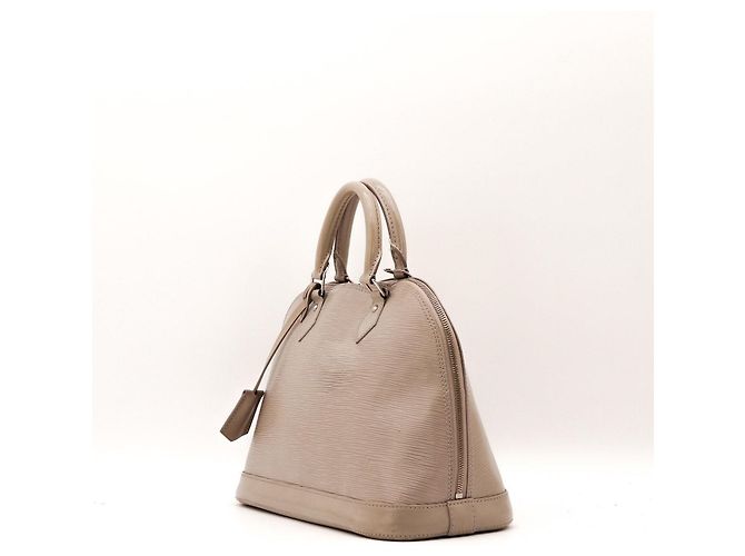Borsa Louis Vuitton Alma BB in pelle Epi taupe - vista 2