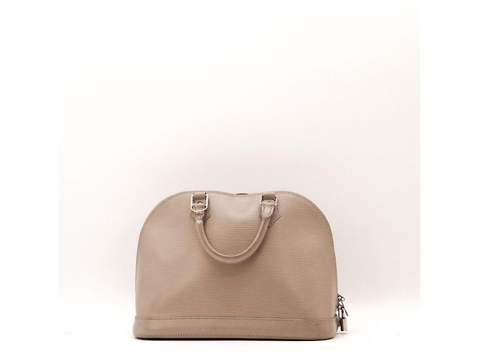 Borsa Louis Vuitton Alma BB in pelle Epi taupe - vista 3