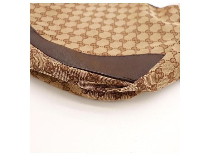 Bolsa Hobo Gucci Monogram Canvas Marrom Monograma - vista 10