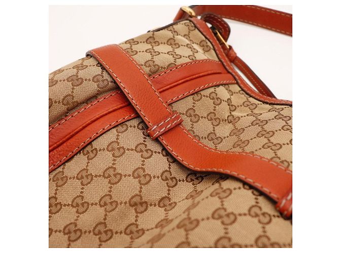 Gucci Hobo-Bag aus Monogramm-Canvas und Leder Braun - Ansicht 10