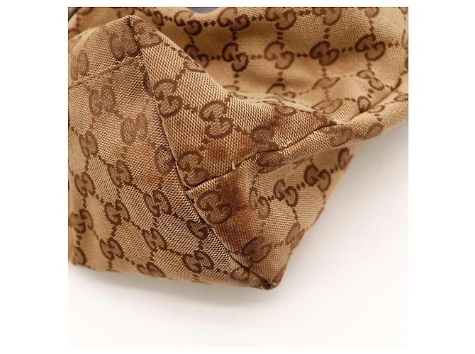 Bamboo Borsa a tracolla Gucci Monogram Canvas Marrone - vista 12