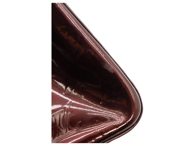 Borsa Louis Vuitton Monogram Vernis Wilshire PM Bordò - vista 10
