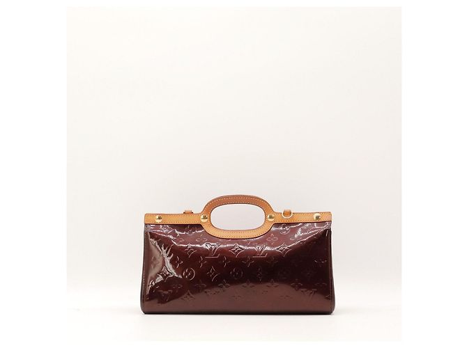 Borsa Louis Vuitton Monogram Vernis Wilshire PM Bordò - vista 3