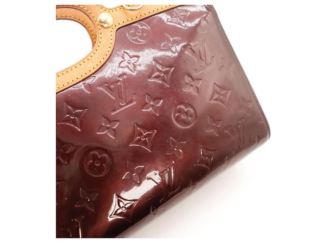 Borsa Louis Vuitton Monogram Vernis Wilshire PM Bordò - vista 7