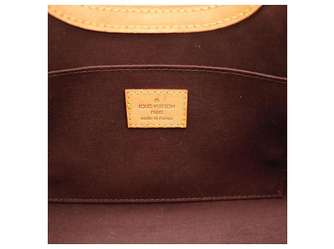 Borsa Louis Vuitton Monogram Vernis Wilshire PM Bordò - vista 8