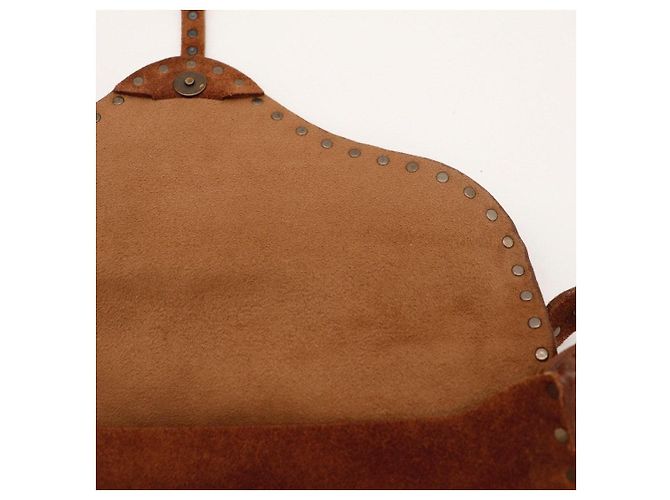 Chloé Bolsa de ombro em camurça com tachas Marrom - vista 7