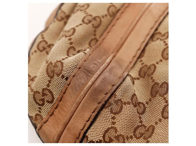 Gucci Hobo-Bag aus Monogramm-Canvas Braun - Ansicht 10